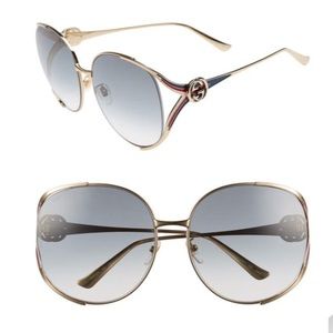 GUCCI NWOT 63mm Open Temple Sunglasses